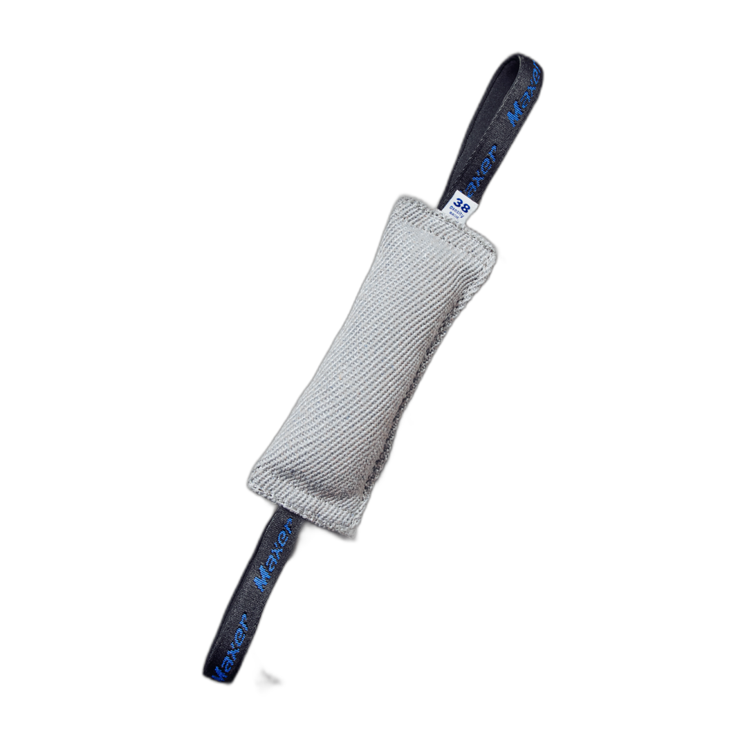 Maxer 38D Two-Handle Tug, high-density dog training toy